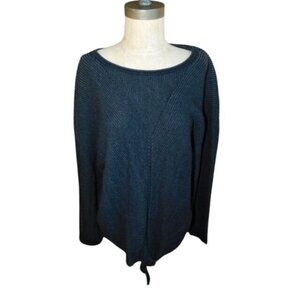 Lucky Brand Size XL Ribbed Tie Front Knit Sweater Top NWT $69
